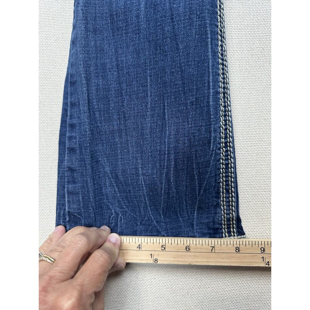 Rhythm in Blues Jeans Women's Size 6 Short Flap Pockets Straight Leg Top Stitch - Picture 13 of 16